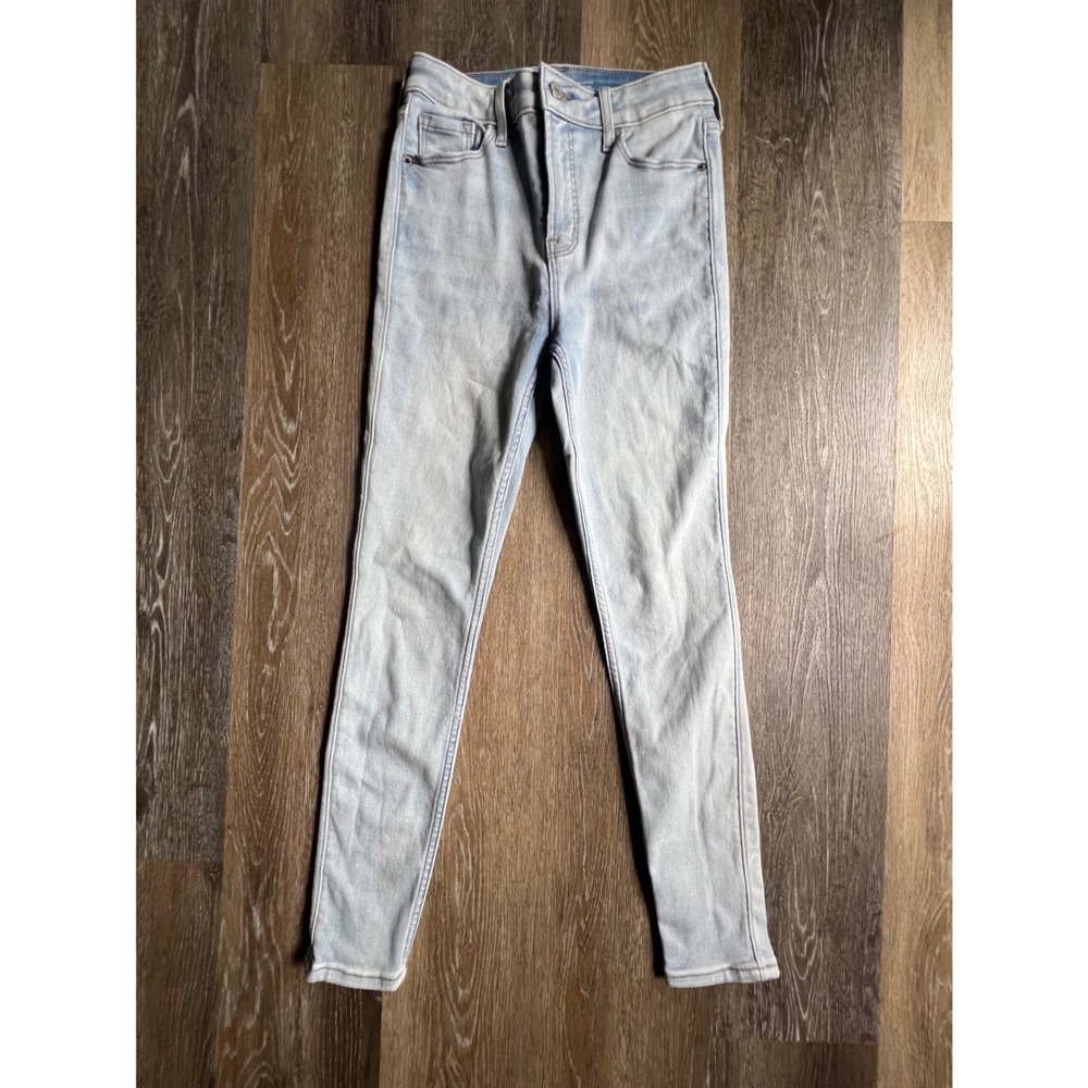 Old‎ Navy Rockstar Super Skinny Jeans Womens 6 Light Wash Extra High Rise 360